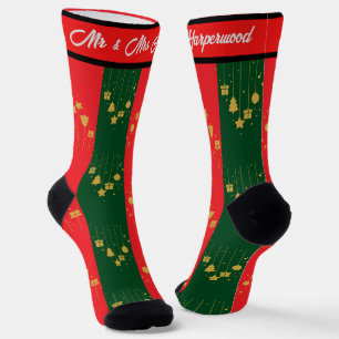 Calcetines Sencilla Elegante primera Navidad pareja de Sr y S