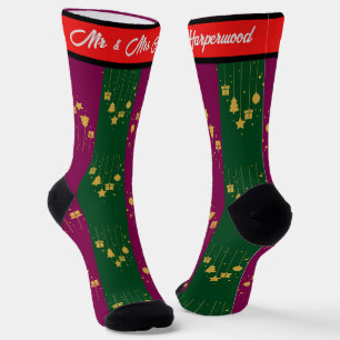 Calcetines Sencilla Elegante primera Navidad Pareja Señor y S