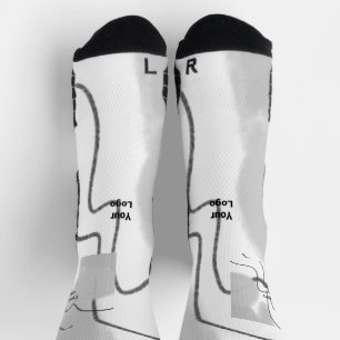 Calcetines Sencillo logo de personalizado minimalista elegant