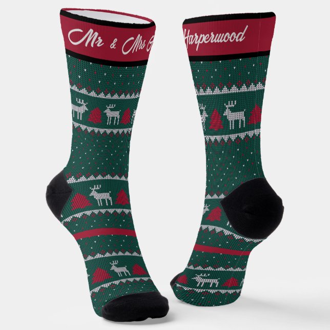 Calcetines Sencillo y elegante Navidad de suéter (Angular)