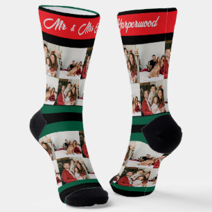 Calcetines Sencillos Navidades de la familia fotográfica Sr.
