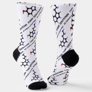 Calcetines Ser optimista y optimista Pensar en la Molécula de