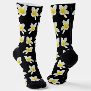 Calcetines Serenade Primavera: Frangipanis Amarillos Sobre Ne