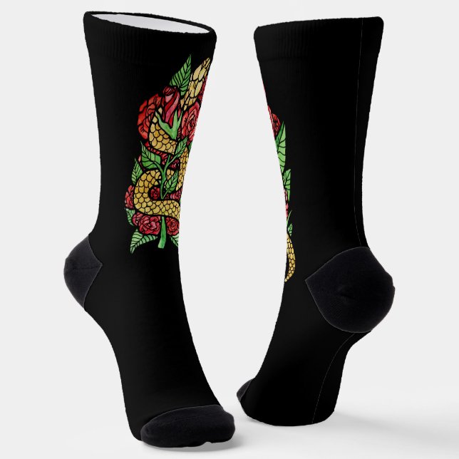 Calcetines Serpiente de flor (Angular)