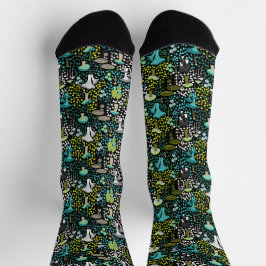 Calcetines Seta Retro Teal