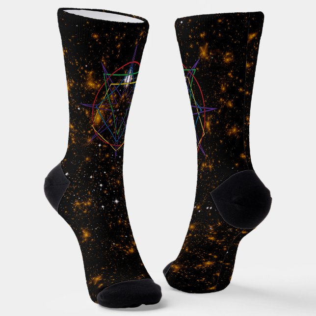 Calcetines Sigilo de Geometría Sagrada (Angular)