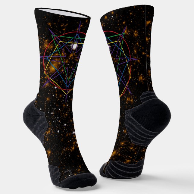 Calcetines Sigilo de Geometría Sagrada (Angular)