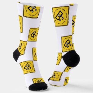 Calcetines Signo de advertencia de escándalo financiero por $