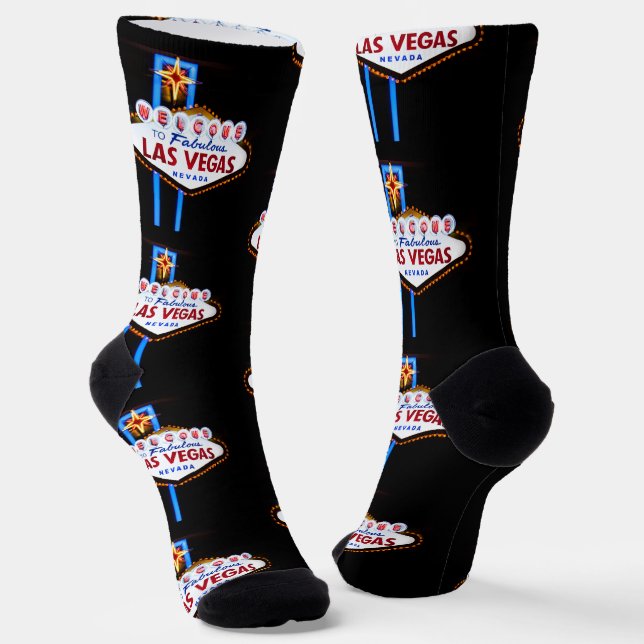 Calcetines Signo de bienvenida de Las Vegas (Angular)
