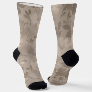 Calcetines Siluetas de flores contemporáneas texturizadas