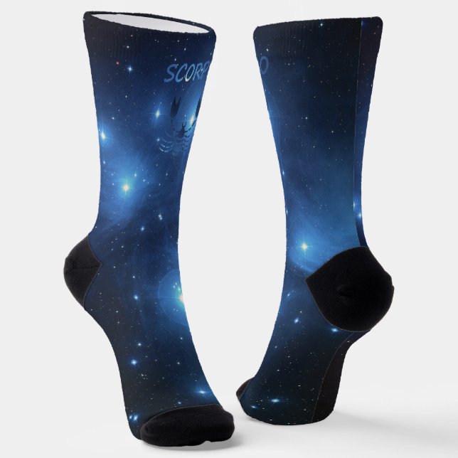 Calcetines Símbolo de escorpio zodiaco (Angular)