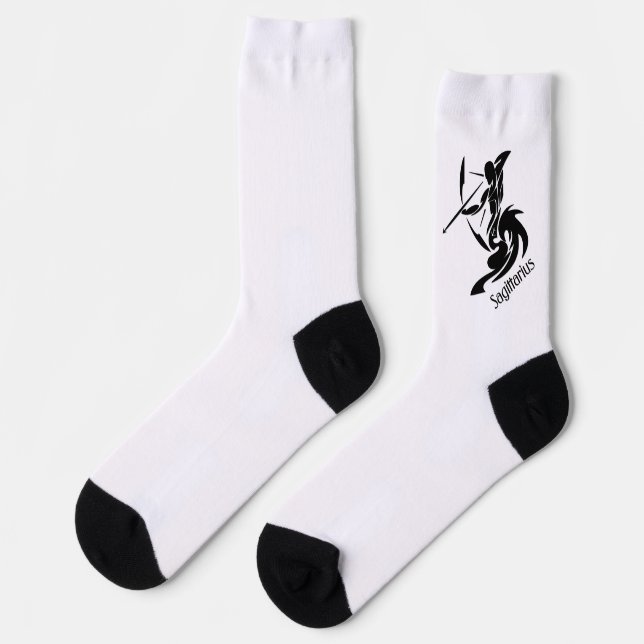 Calcetines Símbolo y Rótulo sagitario zodiaco (Izquierda)