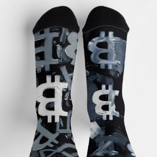 Calcetines Símbolos de Bitcoin (Estilo: A)