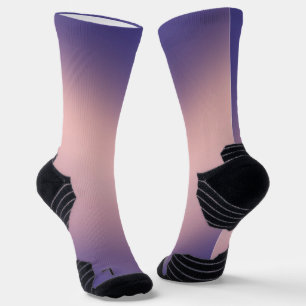 Calcetines Simple rosa morado Moonlight Ombre