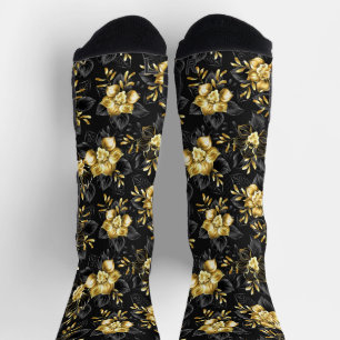 Calcetines Sin inconvenientes con las orquídeas de joyas