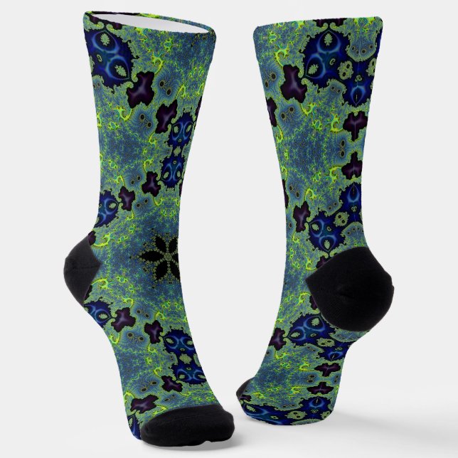 Calcetines Sinfonía Fractal Radiante (Angular)