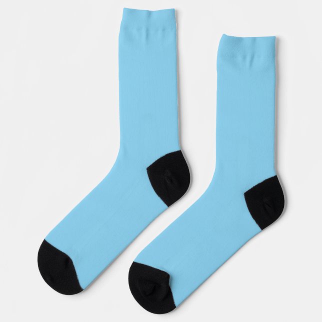 Calcetines Sky Blue Compression Socks with Black Heel & Toe (Izquierda)