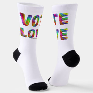 Calcetines SlipperyJoe voto amor igualdad pelaje de colores d
