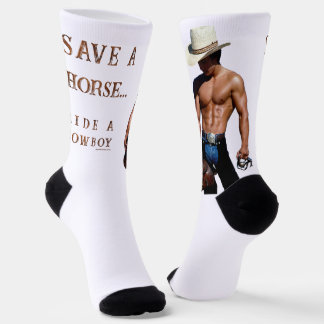 Calcetines SlipperyJoe's save horse montar paja cowboy gorra