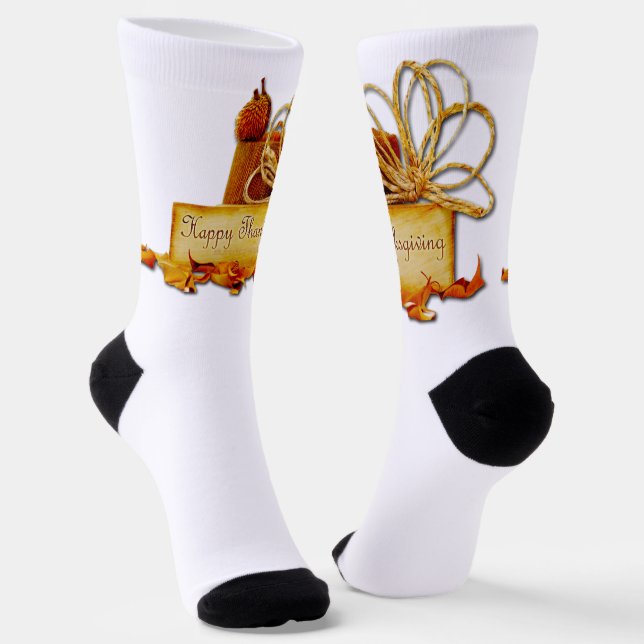 Calcetines SlipperyJoe's Thanksgiving acorns leaves rope LGBT (Angular)