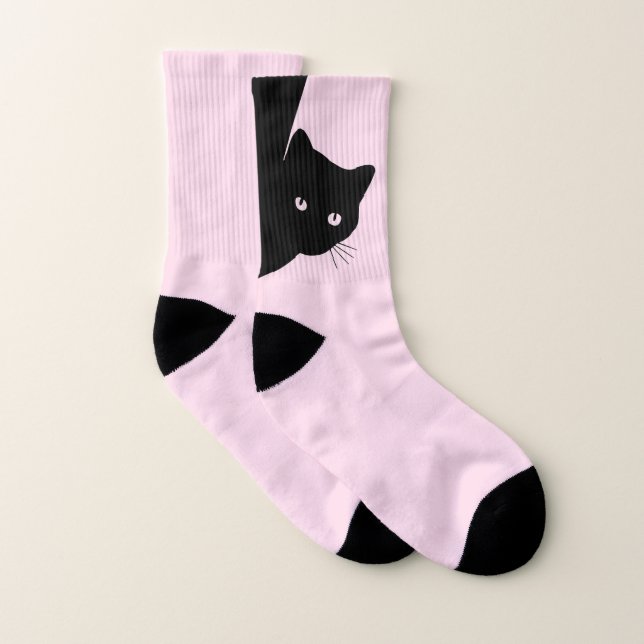 Calcetines Sly Black Cat Pink (Par)