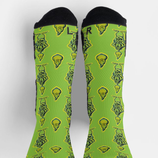 Calcetines Snarky Grinch | Gracioso No citemos (Arriba)