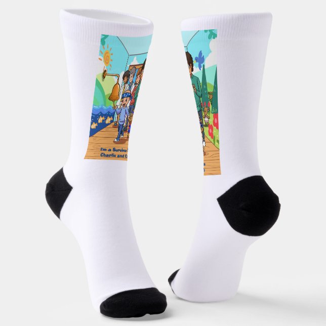 Calcetines Sobrevivientes del cáncer Hombres y Mujeres Tripul (Angular)