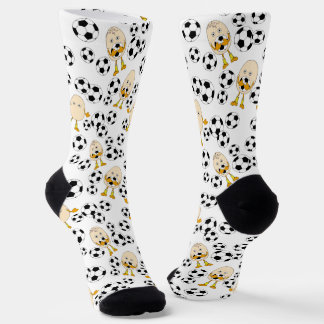 Calcetines Soccer Egghead Pattern Socks