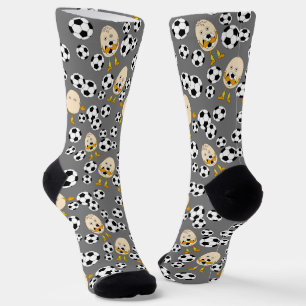 Calcetines Soccer Egghead Pattern Socks