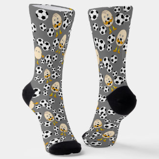 Calcetines Soccer Egghead Pattern Socks