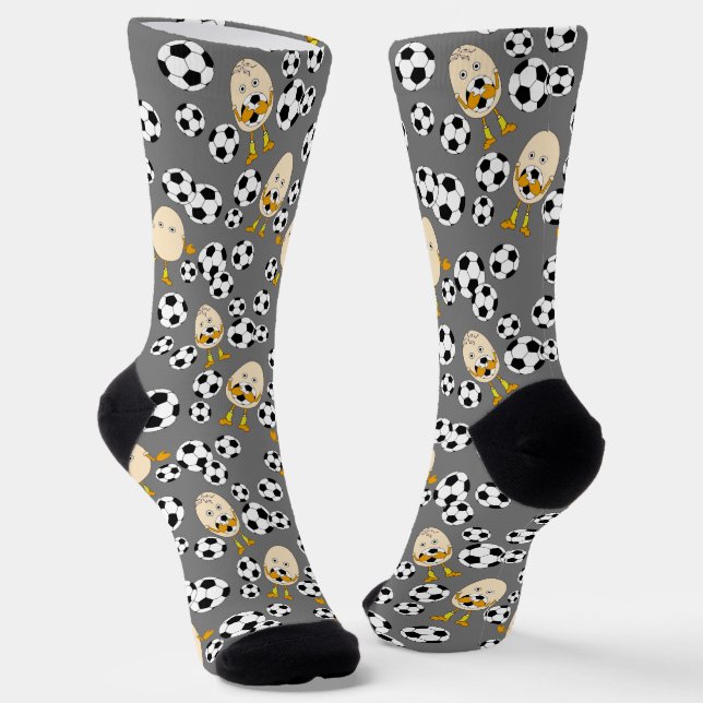 Calcetines Soccer Egghead Pattern Socks (Angular)