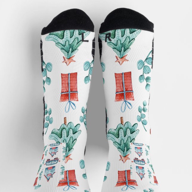 Calcetines Sock de la tripulación atlética de alto rendimient (Arriba)