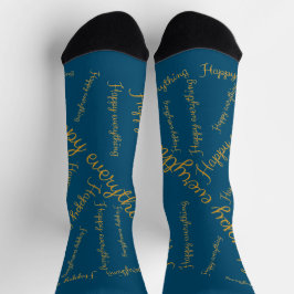 Calcetines Socken mit goldener Schrift Happy Everything