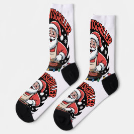 Calcetines Socken mit Weihnachtsmotiv