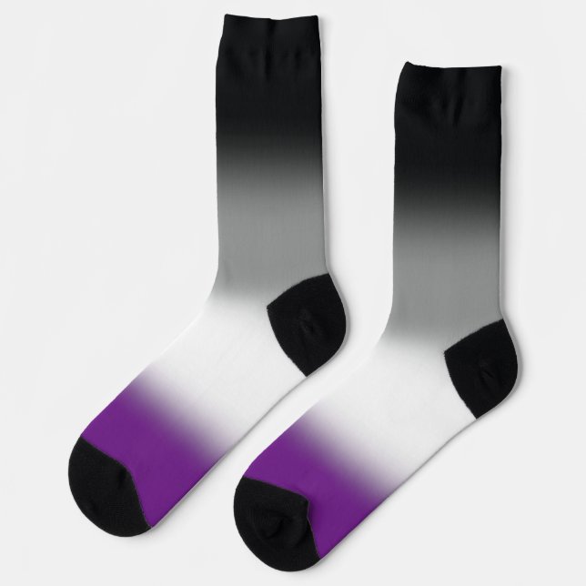 Calcetines Socks AsexualCrew de degradado (Izquierda)