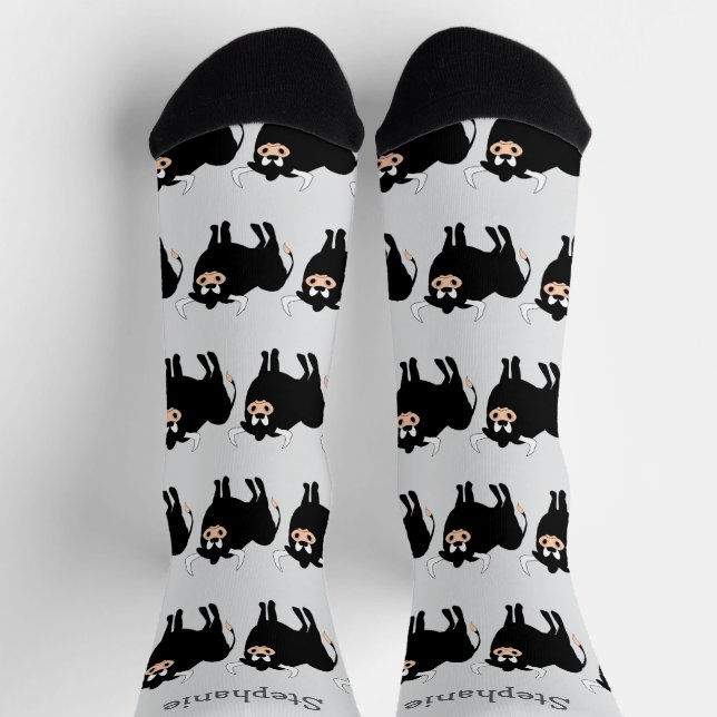 Calcetines Socks Black Bull Design (Arriba)