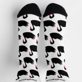 Calcetines Socks Black Swan Design