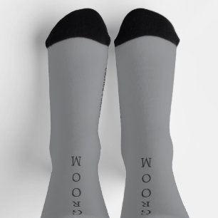 Calcetines Socks Bodas Gris y Negro personalizados
