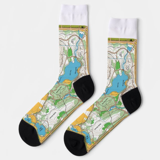 Calcetines Socks -  Central park orienteering map (Izquierda)