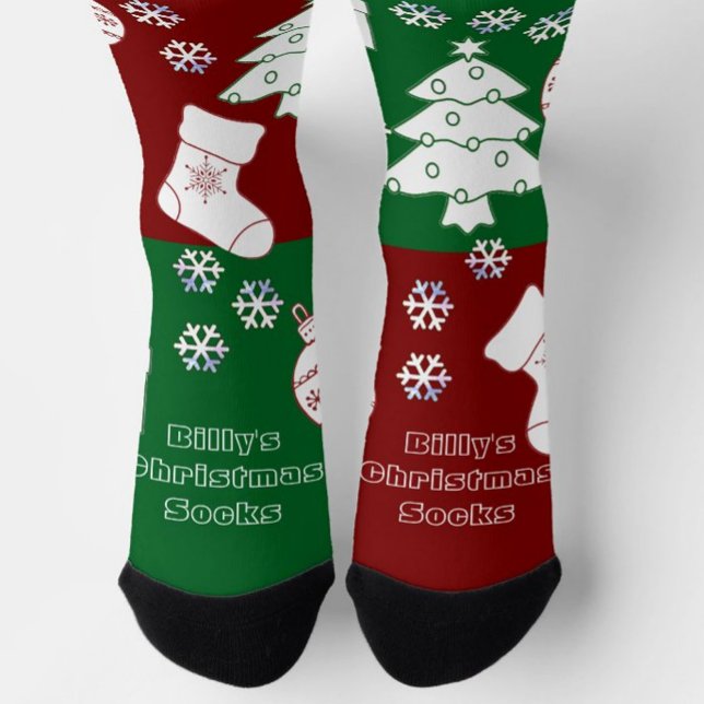 Calcetines Socks de arte de Navidades personalizados (Subido por el creador)