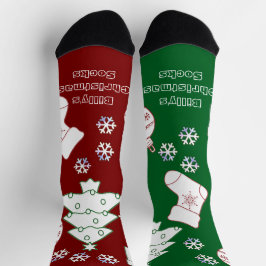 Calcetines Socks de arte de Navidades personalizados