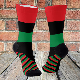Calcetines Socks de bandera panafricana, símbolo de la bander