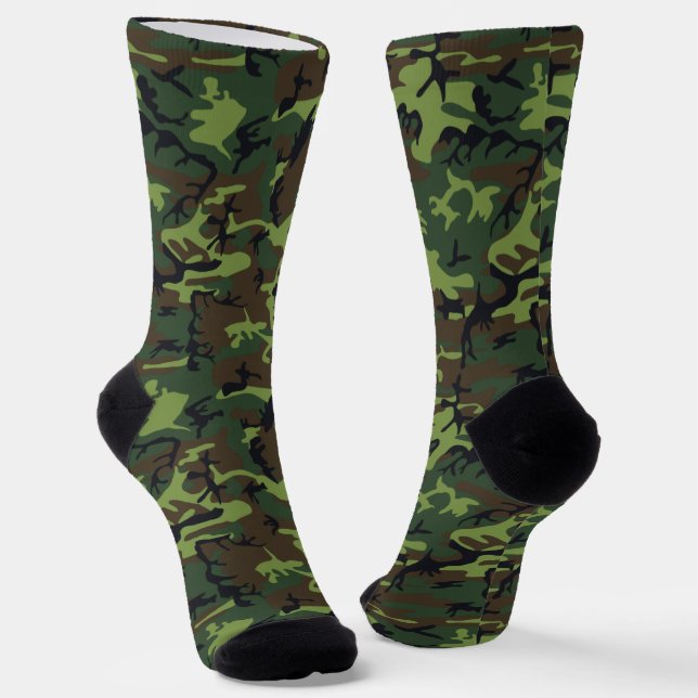 Calcetines Socks de camo verde militar (Angular)