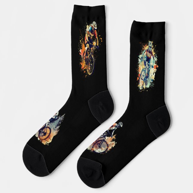 Calcetines Socks de ciclismo de montaña MTB (Izquierda)