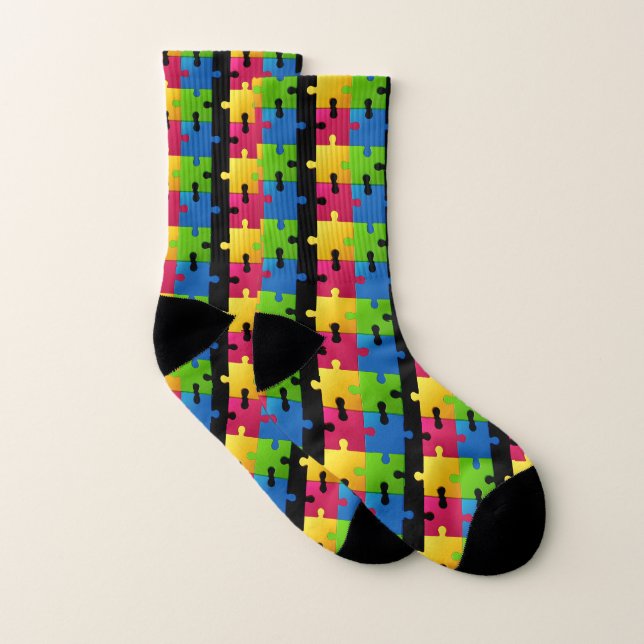 Calcetines Socks de conciencia sobre el autismo (Par)