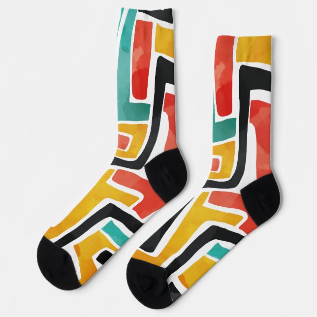 Calcetines Socks de impresión de patrones - Moda de Personali (Izquierda)