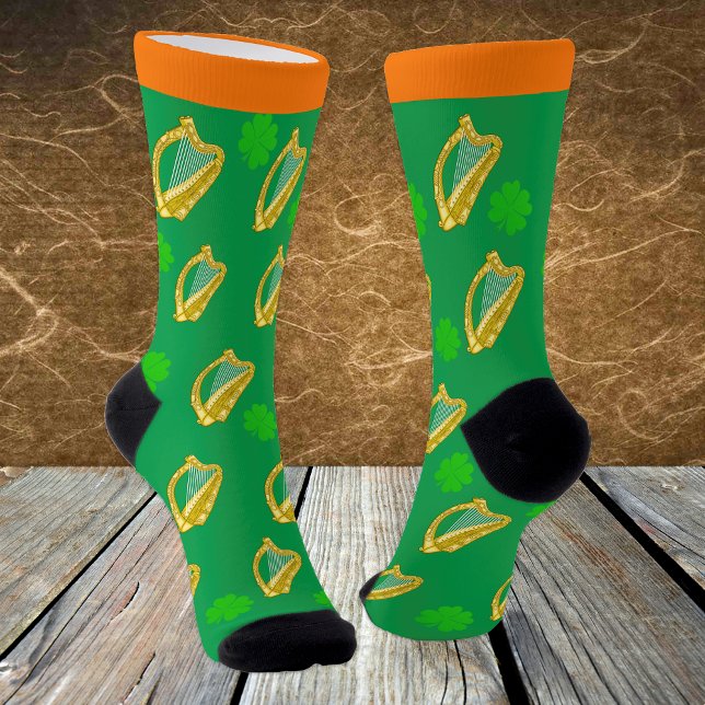 Calcetines Socks de Irlanda, Shamrock, Harp, bandera, irlandé (Subido por el creador)