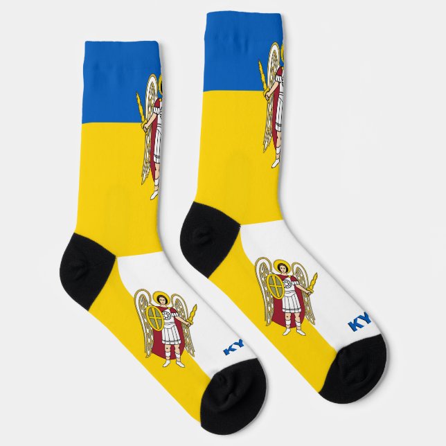 Calcetines Socks de Kiev, bandera ucraniana, Ucrania patrióti (Derecha)