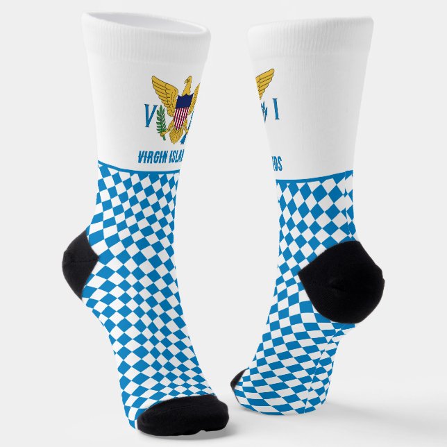 Calcetines Socks de las Islas Vírgenes de Estados Unidos, mod (Angular)