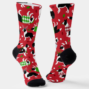 Calcetines Socks de línea de borde de navidades